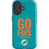NFL Miami Dolphins Team Motto iPhone 16 Impact Case